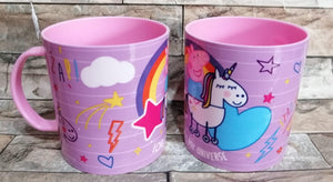 Taza plastica peppa