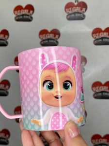 Taza plastica bebes llorones