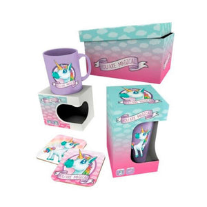 Set Tazón/Vaso/Posa Vaso Unicorn Magical